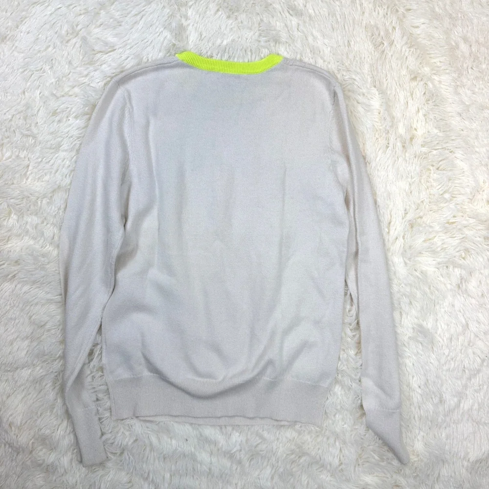 Equipment Sweater Womens XS Cream Cashmere Blend Cable Knit Preppy Luxury